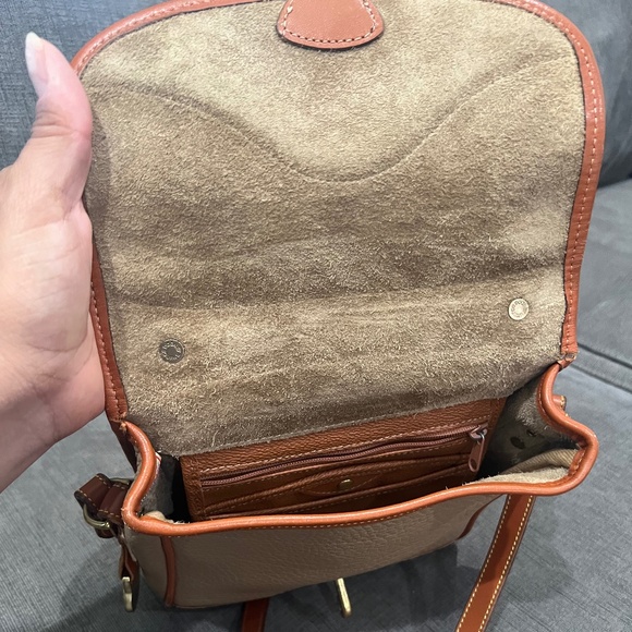 Vintage Dooney & Bourke Surrey Satchel Pebble Grain Crossbody - Picture 5 of 13